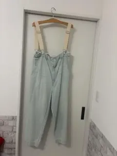 pua サスペンダー付き デニムパンツ ライトブルーのサムネイル