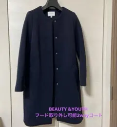 スプリングコートフード付き