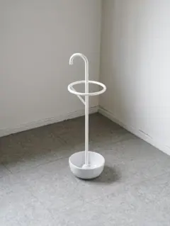 廃盤 OLD IKEA "NARLIG" 陶器 傘立て ポール ポストモダン 白