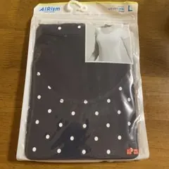 UNIQLO AIRism ネイビー ドット Tシャツ L