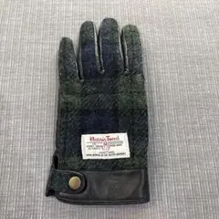 Harris Tweed ハリスツイード レザー手袋 グローブ　左手のみのサムネイル