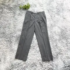 DAKS【82】スラックス グレー テーパード センタープレス 上品 春夏のサムネイル