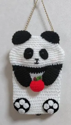 パンダのスマホケース 小物入れ