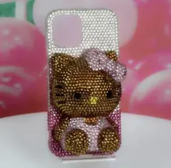 Iphone13 pro max iPhoneケース キティちゃん ラメ y2k