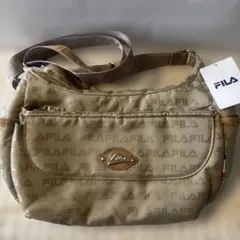 【FILA】フィラ　レディース　ショルダーバッグ　ベージュカーキ　自宅保管品のサムネイル