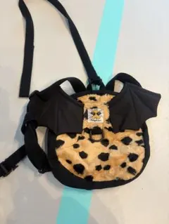Angel DEPT. ベビーリュック 迷子ハーネス付 羽根 ヒョウ柄