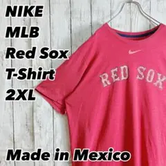 F ナイキ メキシコ製 MLB ボストン・レッドソックス チームロゴ Tシャツ
