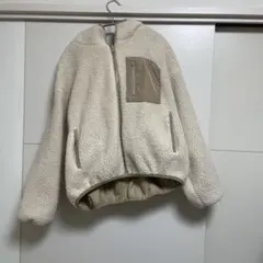 【Wcloset】レディース アウター リバーシブル (F) クリーム色 冬