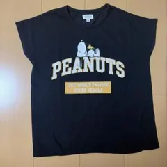 PEANUTS スヌーピー Tシャツ ブラック 160のサムネイル