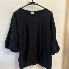 バルーンスリーブ 黒 Tシャツ３L