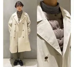 無印用品　撥水トレンチコートS〜M 男女兼用　新品未使用　アイボリー