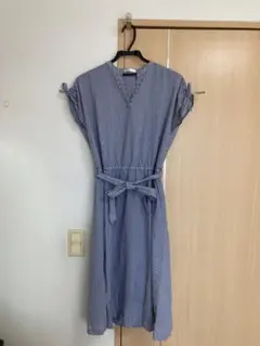 ストライプ ワンピース 半袖