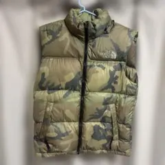 THE NORTH FACE カモフラージュ ダウンベスト　ノースフェイス
