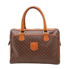 CELINE セリーヌ マカダム ハンドバッグ ブラウン ヴィンテージ