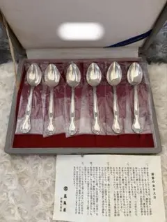 白金 銀製 カトラリーセット ティースプーンセット〈5本〉《STERLING 