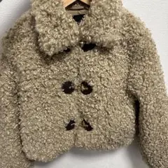 ZARA ベージュ ボアジャケット Sサイズ
