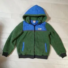 TITICACA フリースジャケット フード付き　ボアジャケット　ツートンカラー