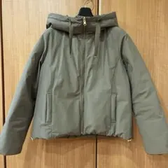 ミッシェルクラン　リバーシブル　ダウンジャケット　38号サイズ　カーキ