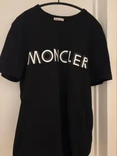 MONCLER ブラック Tシャツ MAGLIA