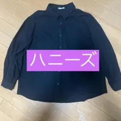 ハニーズ　COLZA シャツ　Lサイズ　黒　コットン