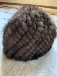 新品　毛皮帽子