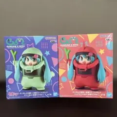 ガンダム45周年×初音ミク フィギュア ザクぐるみ シャアザクぐるみのサムネイル