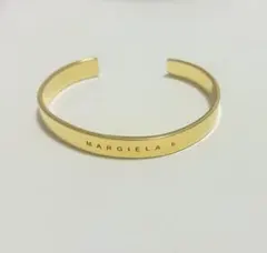 メゾンマルジェラ カットリング SM6UQ0037 オープン カフ メタル ロゴ