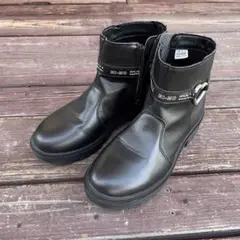 (送料込み)ブラックブーツ23.0㎝