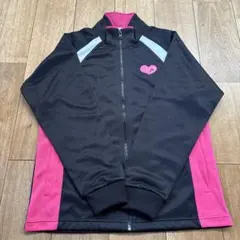 ハートロゴ付きジップアップジャケット