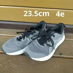 ASICS アシックス スニーカー グレー　23.5 extra wide　4e