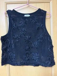 【美品/未使用】LEPSIM 花柄レースベスト