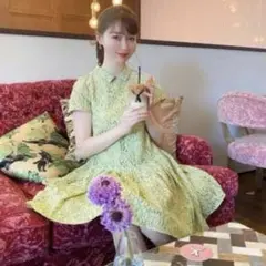 celford 襟付きレースワンピース