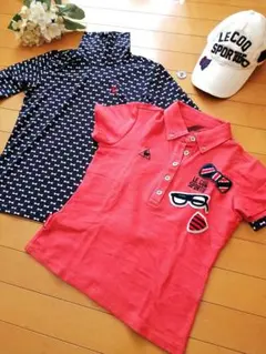 ルコックゴルフ3点セット　半袖ロ　長袖アンダー（日焼け対策、帽子（マーカーつき）