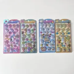 【正規品】うるちゅるポップシール　おぱんちゅうさぎ　んぽちゃむ　4枚セット