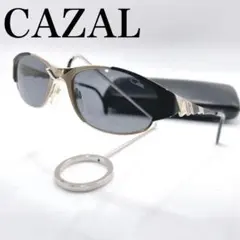 ヴィンテージ　CAZAL サングラス　サイドロゴ　y2k ブラック　ケース付きのサムネイル