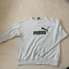 PUMA ホワイト スウェット Lサイズ