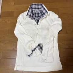 【NICOLE CLUB FOR MEN】重ね着風長袖カットソー サイズ48
