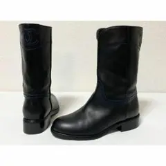 CHANEL エンジニアブーツ ブラック レザー　美品 楽天市場】シャネル エンジニアブーツの通販