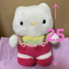 希少】 90s サンリオ ハローキティ ぬいぐるみ 平成レトロ ビンテージ