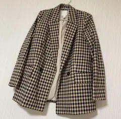 テーラードジャケット　チェック　h&m