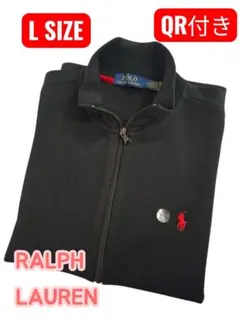 RALPH LAUREN ブラック トレーナー Lサイズ QR付き