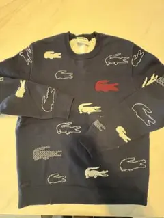 LACOSTE ロゴ ニットセーター ネイビー