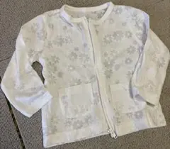花柄ホワイト薄手アウター