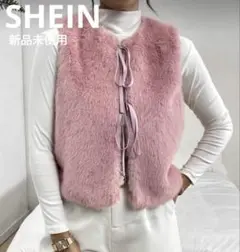 新品未使用♡SHEIN♡ふわふわファーベスト♡XL
