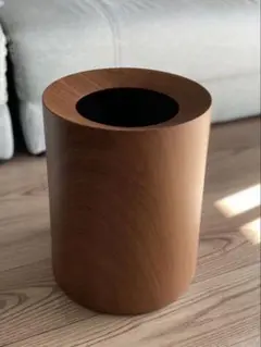 ideaco イデアコ ごみ箱 ウッド調 木目 北欧 ゴミ箱　ダークブラウン