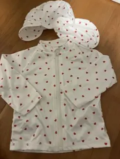 ベビー　ラッシュガード・帽子セット　90㎝