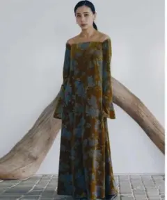 2025年最新】flower print velour dress ameriの人気アイテム