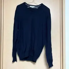 GARAGE ORIHICA Vネック ニット ネイビー M