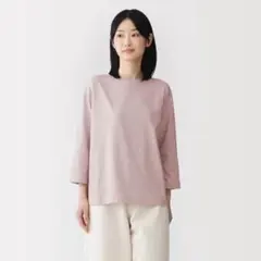 ぶぅちゃん様専用　婦人　天竺編みボートネック七分袖Ｔシャツ　3点