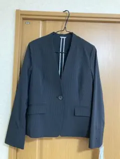 タキヒヨー quatre epice ノーカラー ストライプ ジャケット